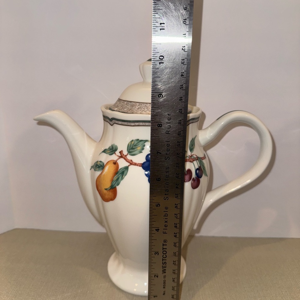 Vintage Noritake Homecraft Orchard Estate Coffee or Tea Pot with Lid 9236 RARE - Picture 12 of 16
